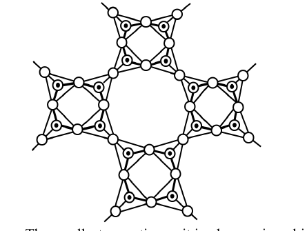 Apophyllite tetrahedral sheet with alternating four- and eight-membered rings