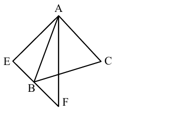 Triangles ABC and AEF geometry diagram