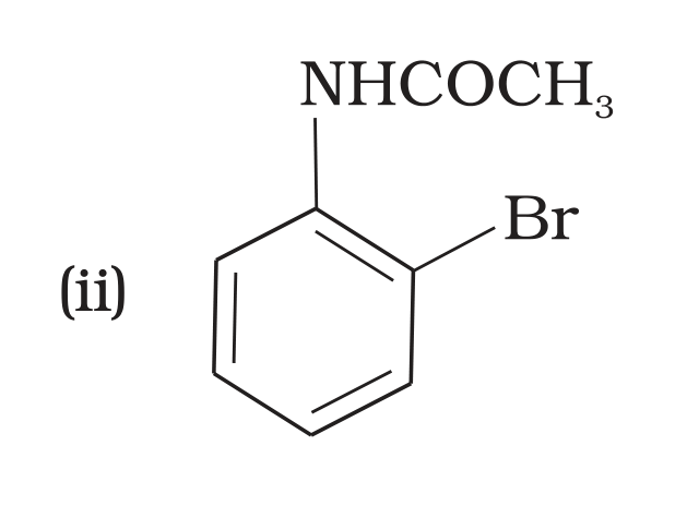 NCERT Exemplar Unit 13 Q32 option (ii) o-bromoacetanilide