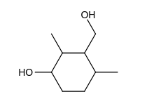 Question diagram: Which one of the following is the least stable conformer?