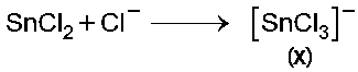 Question diagram: A tin chloride Q undergoes the following reactions (not bala