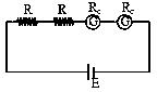 Question diagram: Consider two identical galvanometers and two identical resis