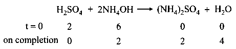 Question diagram: 20 ml of 0.1 M H 2 SO 4 solution is added to 30 mL of 0 .2 M