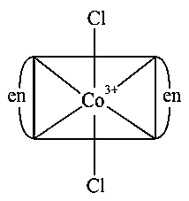 Question diagram: Consider the complex ions, trans- Co ( en ) 2 Cl 2 * ( A ) a