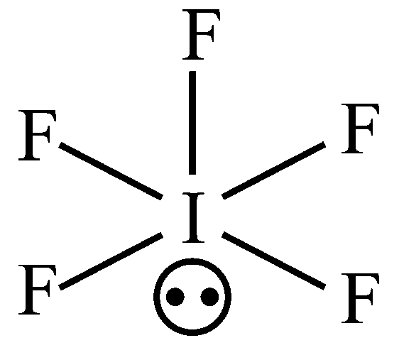 Question diagram: The sum of lone pairs present on the central atom of the int