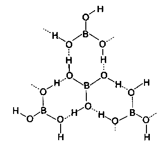 Question diagram: Boric acid in solid, whereas BF 3 is gas at room temperature