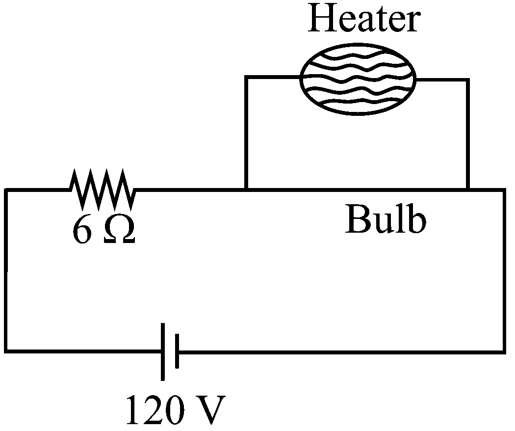 Question diagram: The supply voltage to a room is 120 V . The resistance of th