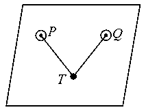 Question diagram: Let the position vectors of two points P and Q be 3 i ^ - j 