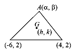 Question diagram: The locus of the centroid of the triangle formed by any poin