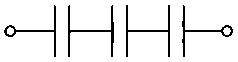 Question diagram: Three capacitances, each of 3 μ F , are provided. These cann