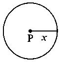 Question diagram: A red L E D emits light at 0 . 1 watt uniformly around it. T