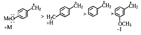 Question diagram: The most stable carbocation from the following is :