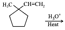 Question diagram: The major product in the following reaction is :