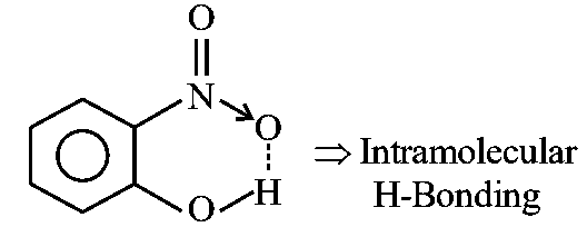 Question diagram: Select the compound from the following that will show intram