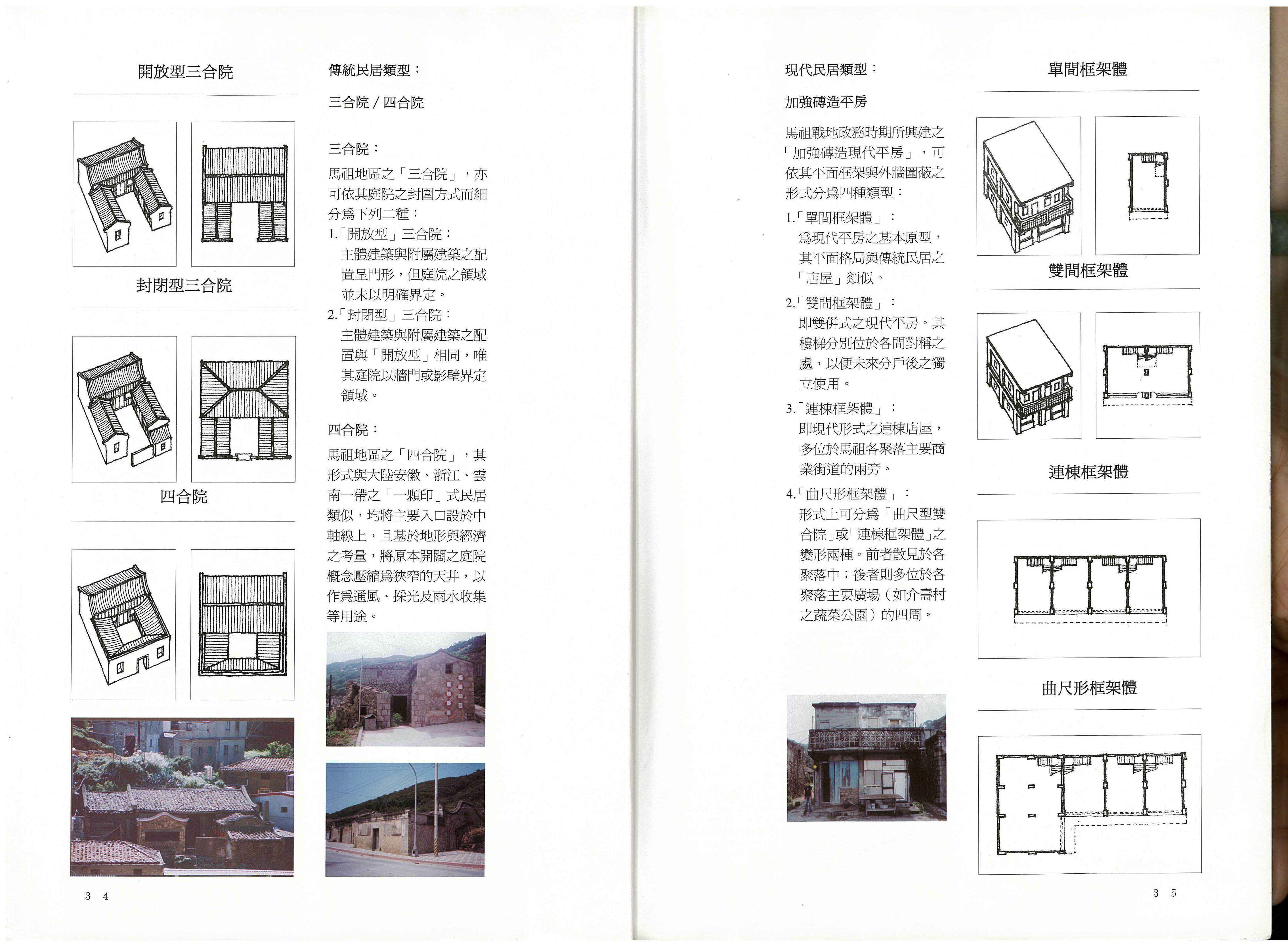 馬祖傳統民居類型：三合院