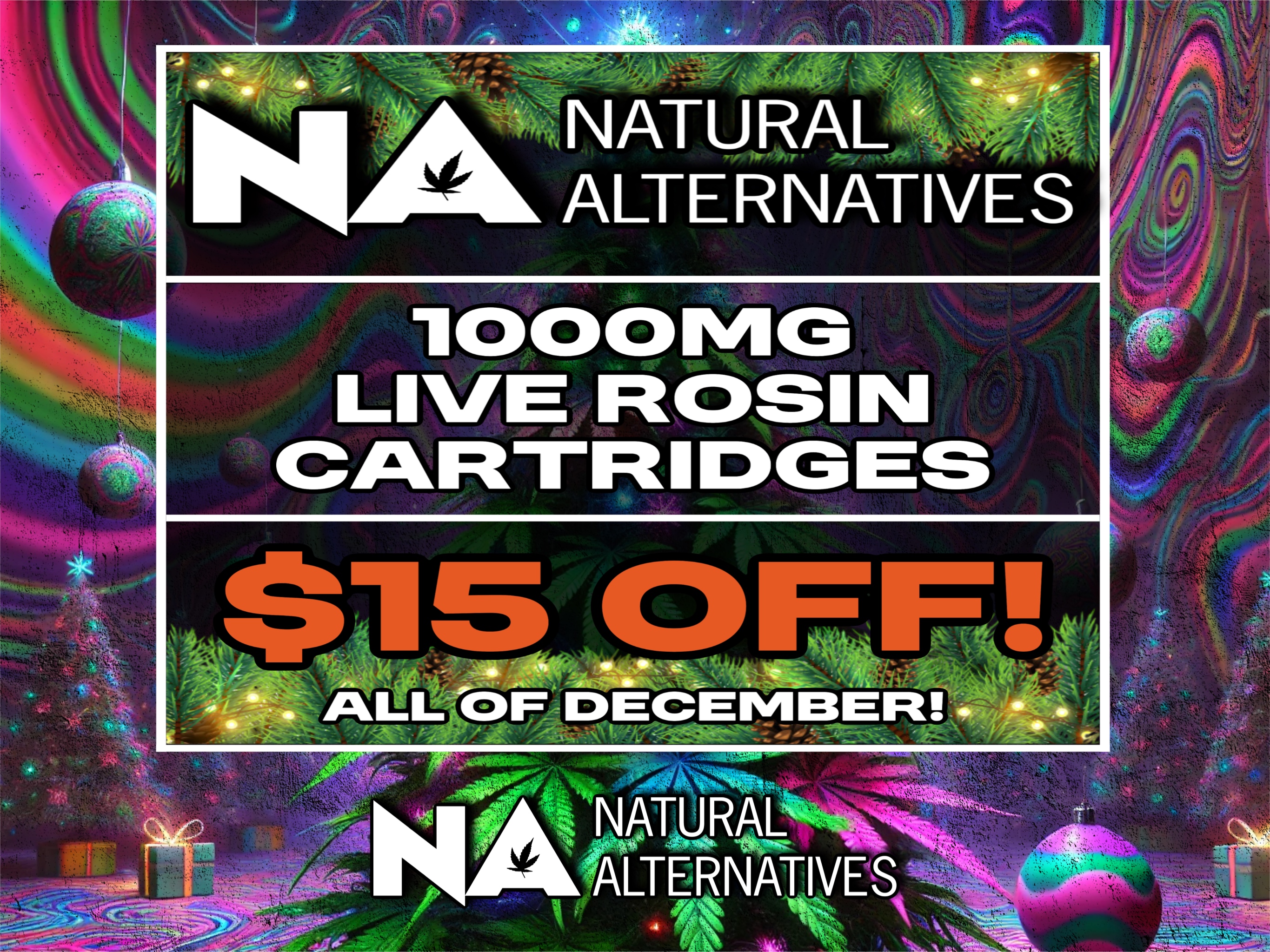 December Sale NA 1000mg Rosin Cart