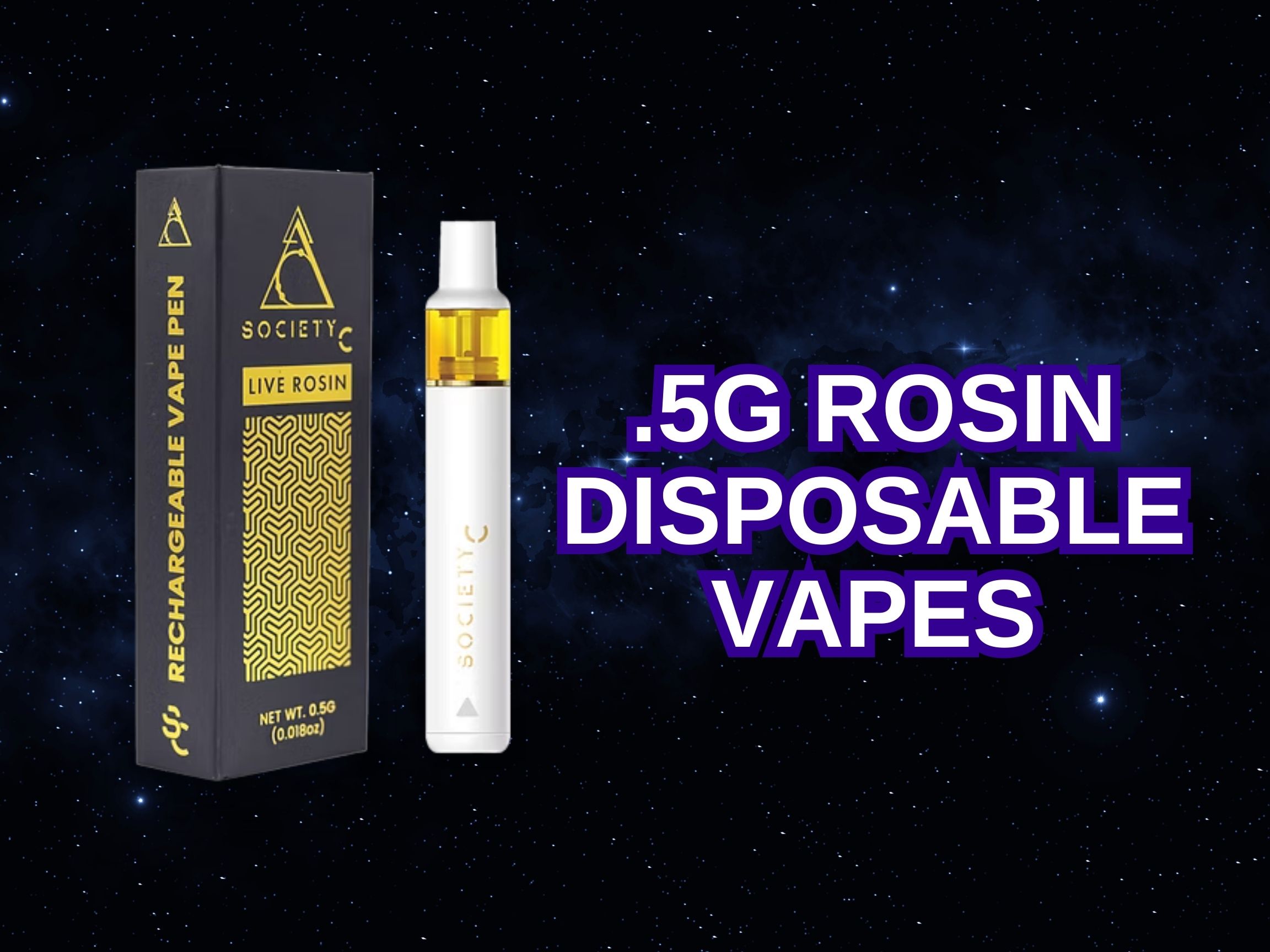 25% OFF - Society C .5g Rosin Disposables