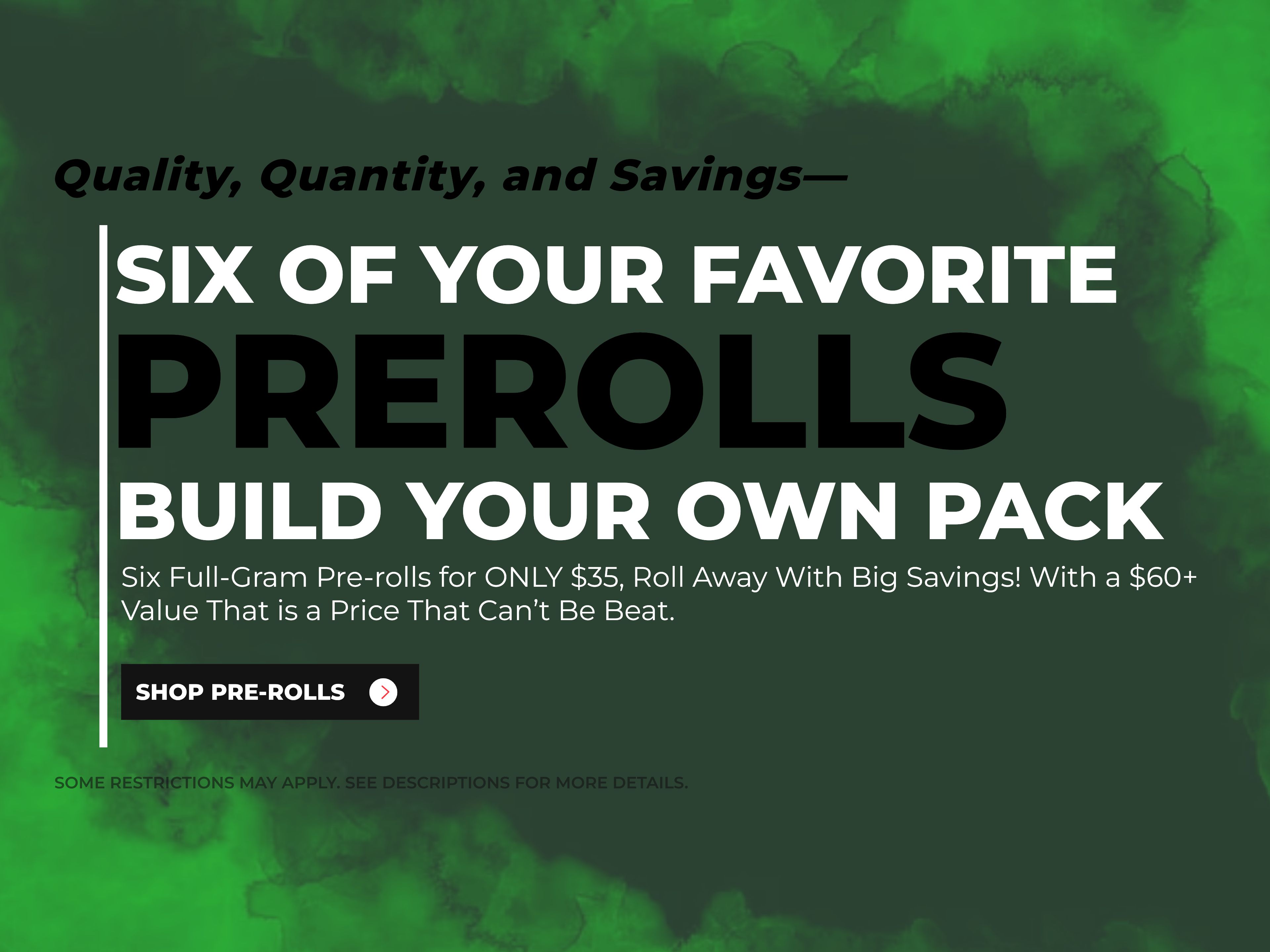 Happy Hour | (6) for $35