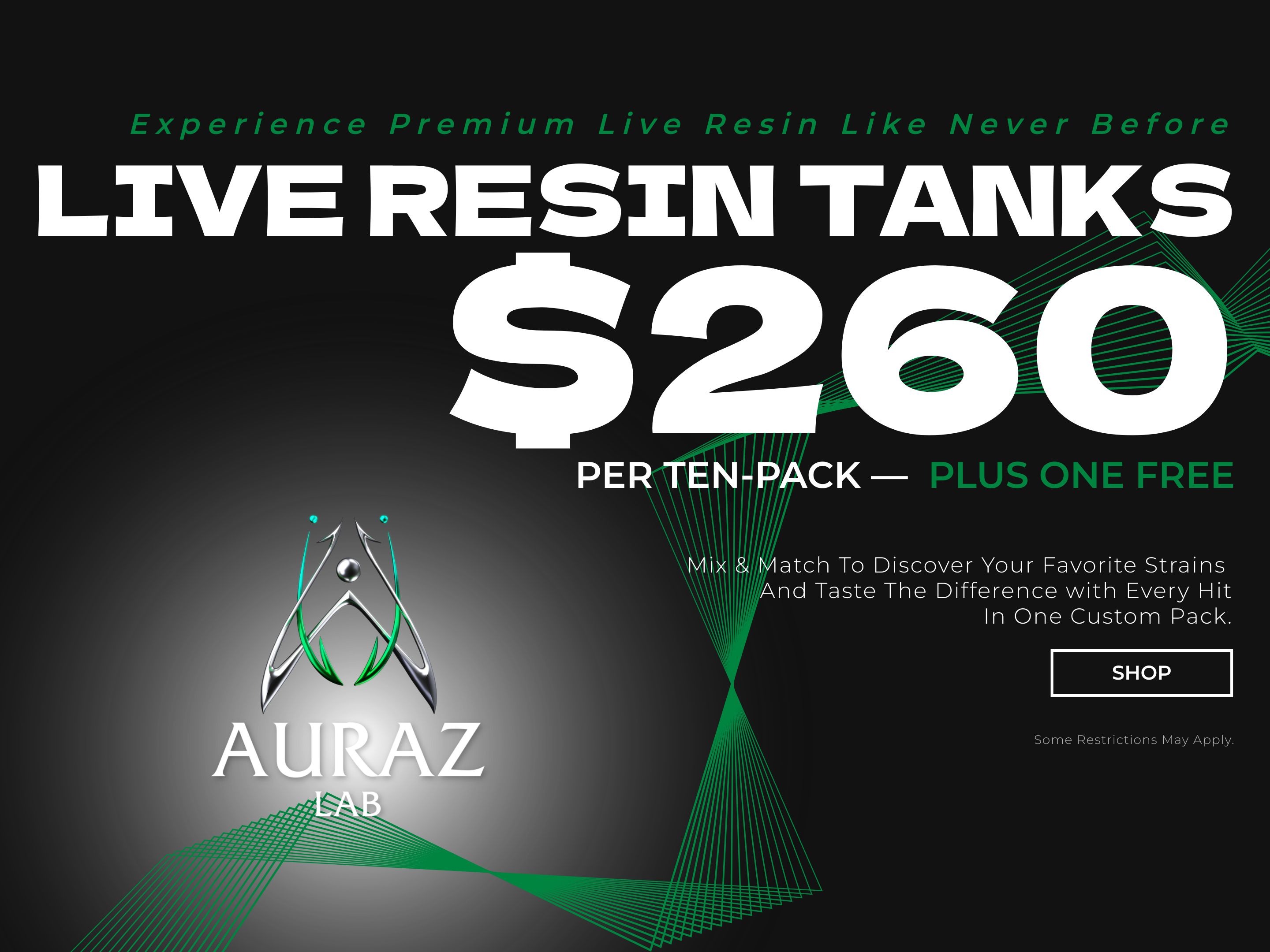 Live Resin Cartridge | Buy 10, Get 1 FREE