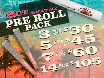 2ct Prerolls 3 for $30
