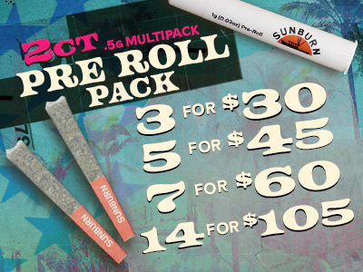 2ct Prerolls 3 for $30