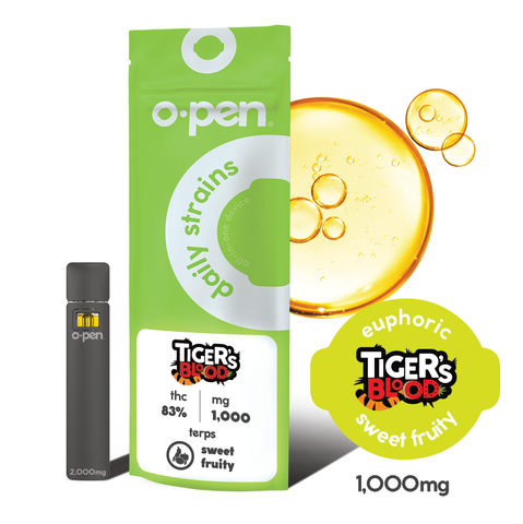 O.Pen Daily Strains All In One| Tiger's Blood 1g Rec
