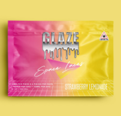 Strawberry Lemonade Space Laces - GLAZE - Edibles - 100mg