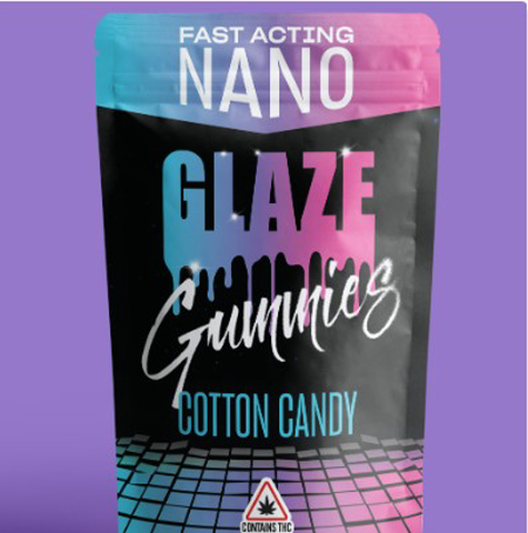 Cotton Candy Nano Gummies - GLAZE - Edibles - 200mg