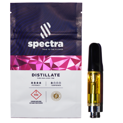 SPECTRA - 1000MG LEMON KUSH - DISTILLATE 5/10 CART