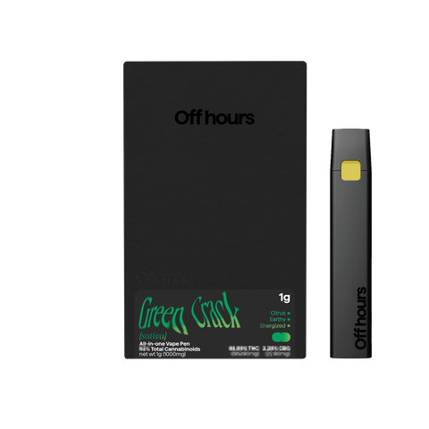 Off Hours - 1g AIO Vape Pen - Green Crack