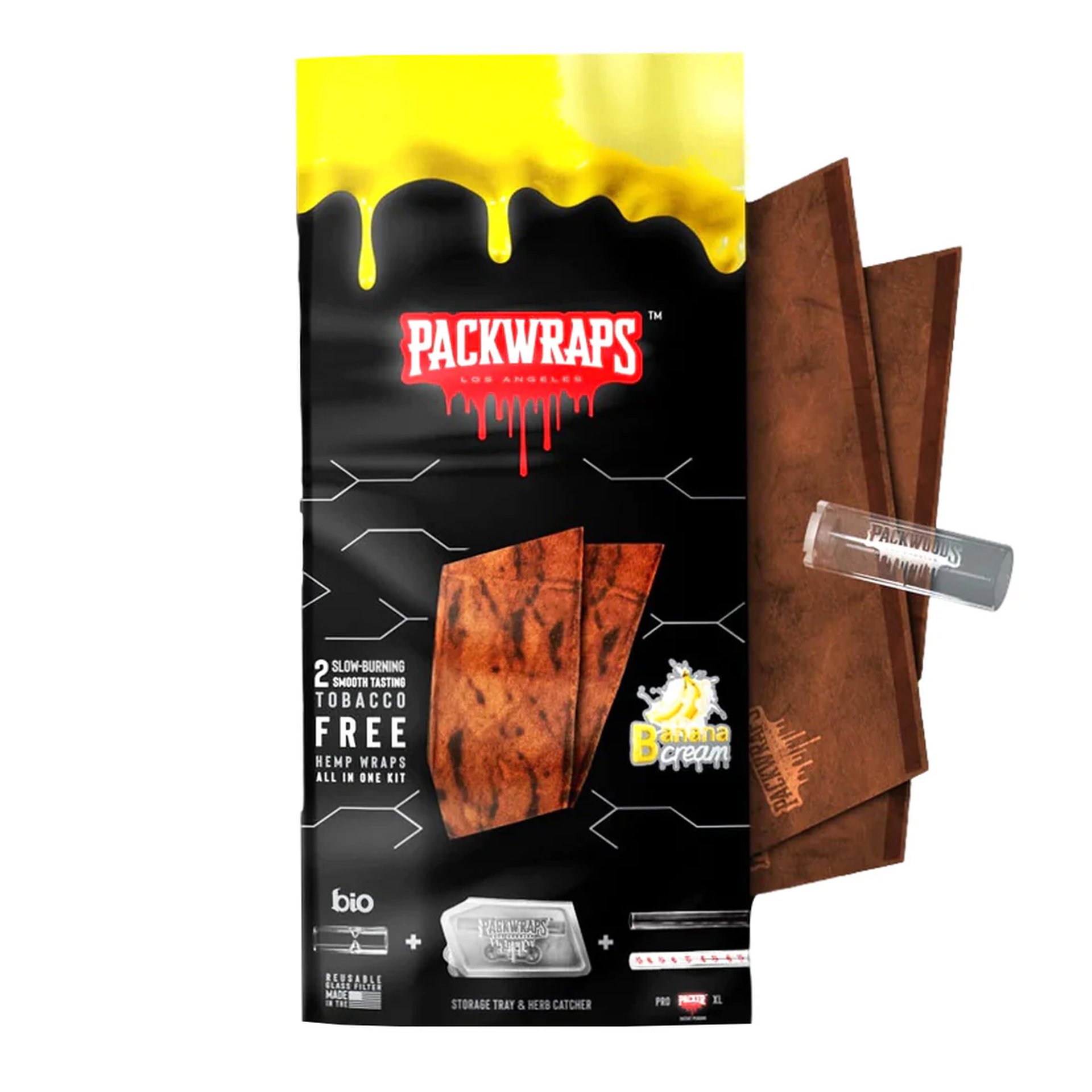 Packwraps Hemp Wrap Kit - Banana Cream