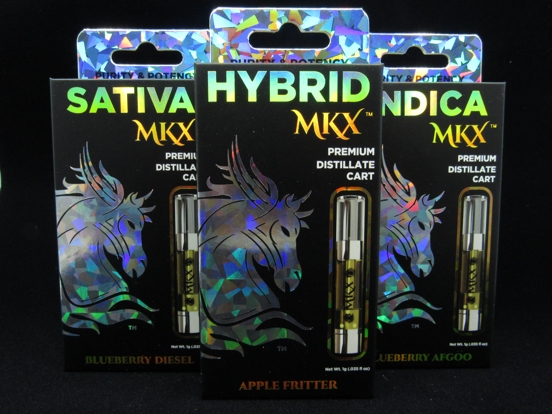 Blueberry Afgoo 1g Distillate Cart | MKX
