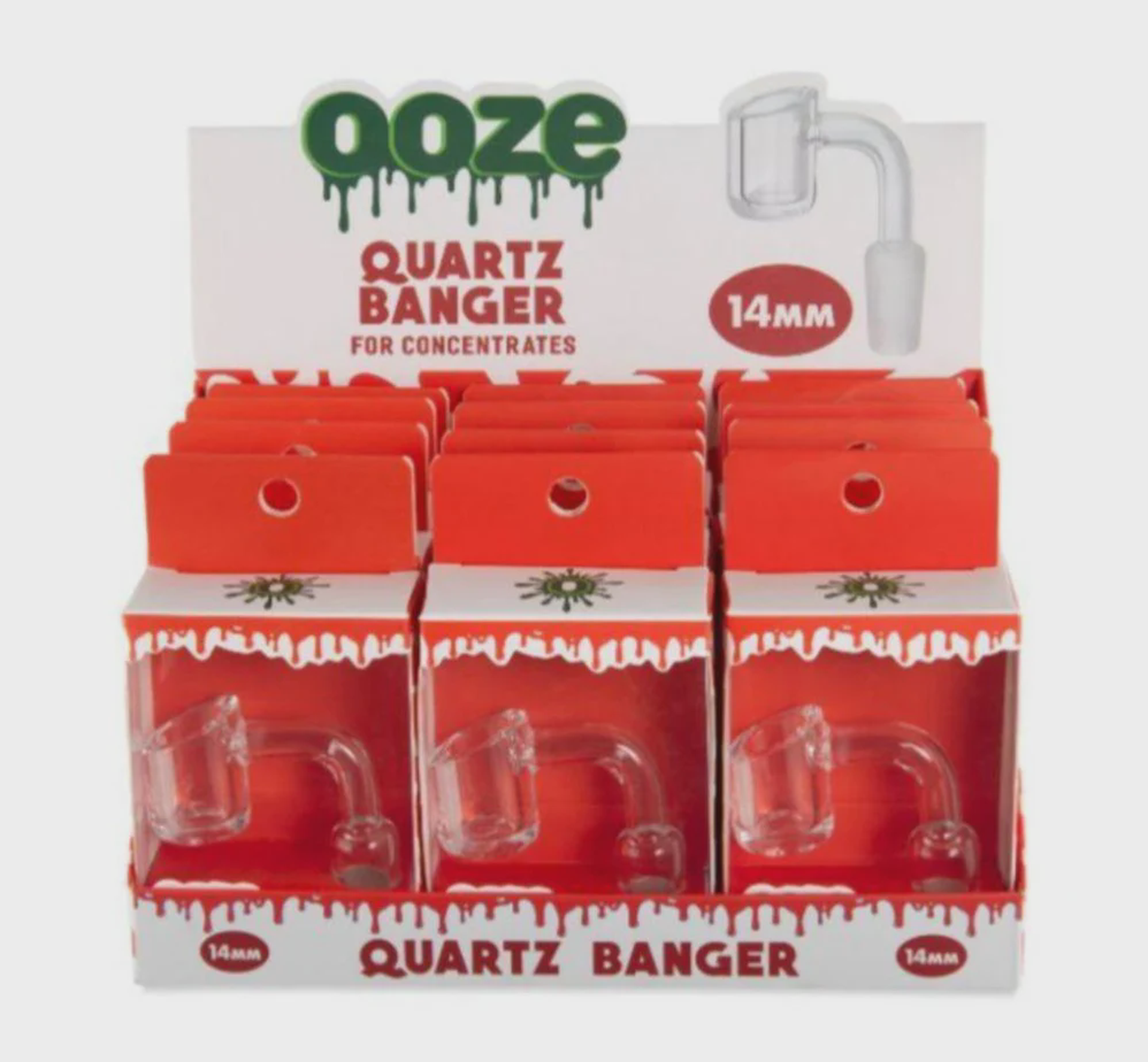 OOZE 14mm Male Extra Thick Quartz Banger