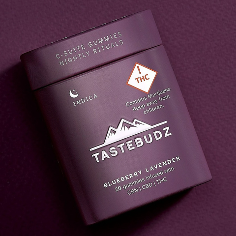 Tastebudz: Blueberry Lavender 1:1:1 Gummies