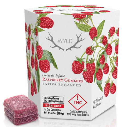 Wyld Raspberry Sativa Enhanced - 1000mg MED