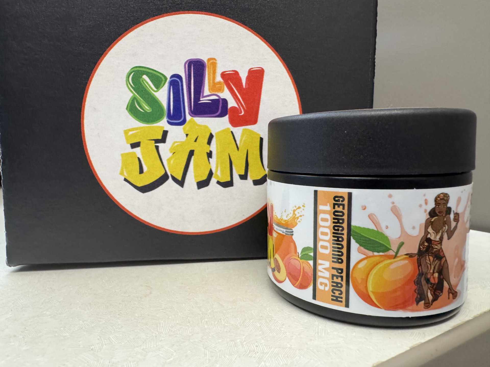 SILLY JAM - 1000mg GEORGIANNA PEACH INFUSED EDIBLE