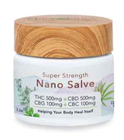 Mary Jane’s Nano Salve 3.3oz - 500mg THC/500mg CBD/100mg CBG/100mg CBC