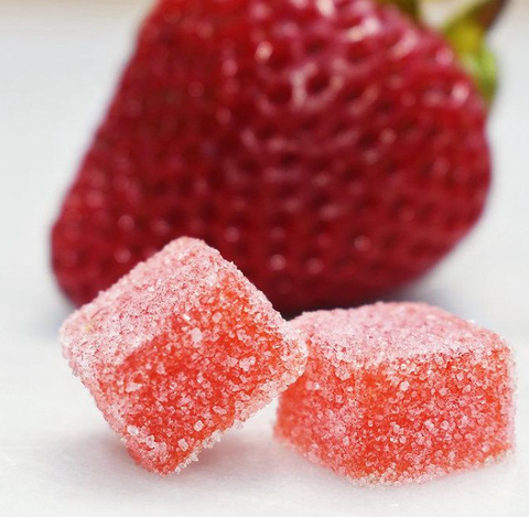 Strawberry Sugared Gummies 10mg/200mg Sativa Lift Entourage Edibles