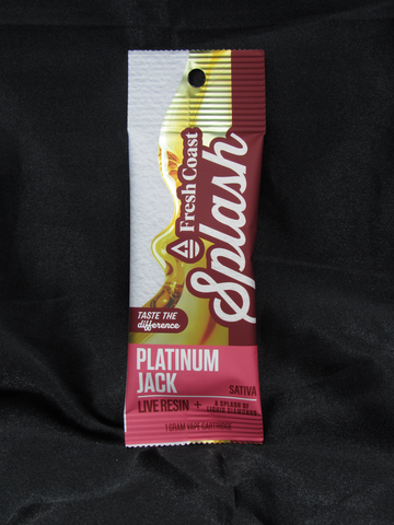 Platinum Jack 1g Live Resin + Splash of Diamonds 510 Cart | Splash X Fresh Coast