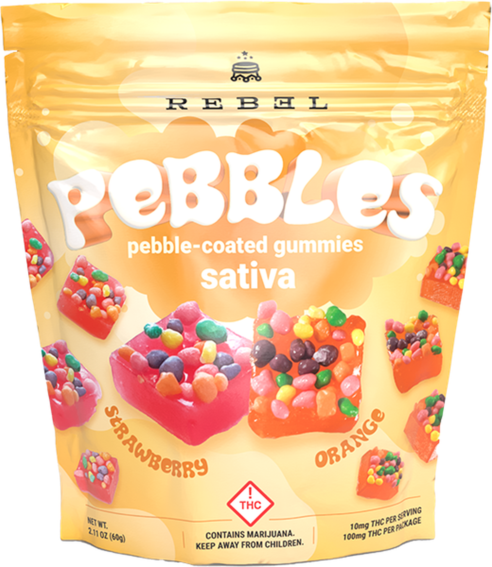Rebel|Pebbles|Sativa|100mg