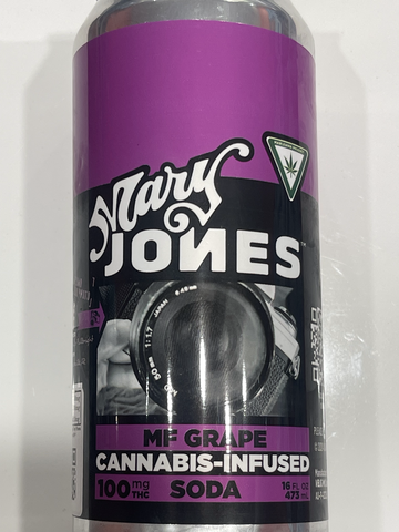 Mary Jones Cannabis Infused Soda Grape 100mg