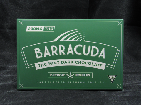 Mint Dark Chocolate 200mg THC Chocolate Bar | Barracuda