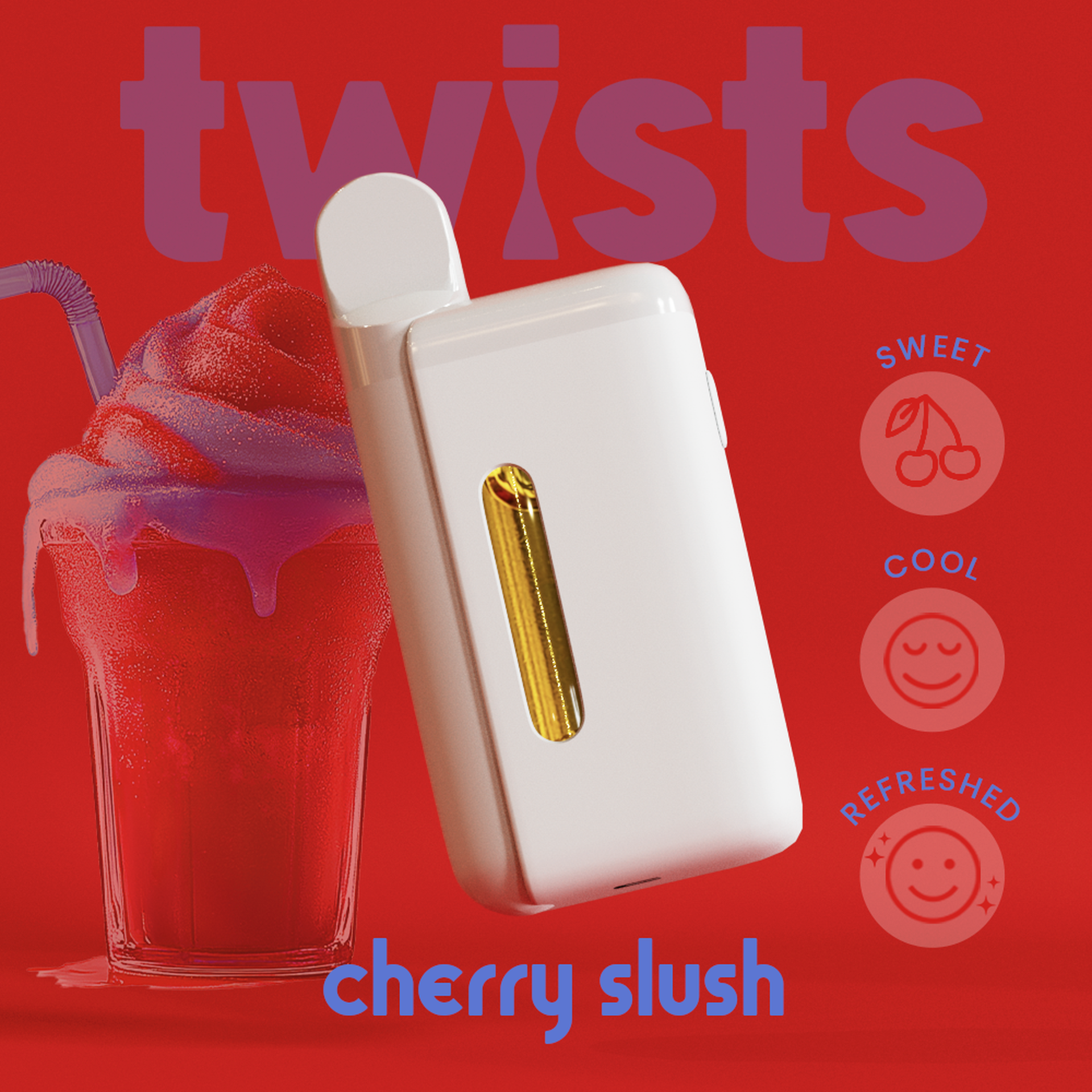 Oil Twists 4g Tanker - Cherry Slush