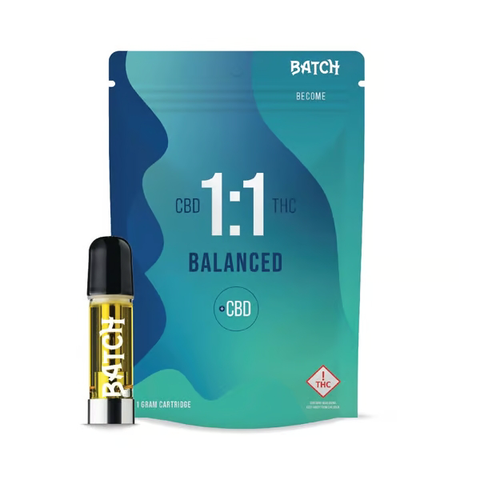 Batch become Cartridge | Balanced CBD 1:1 1g Rec