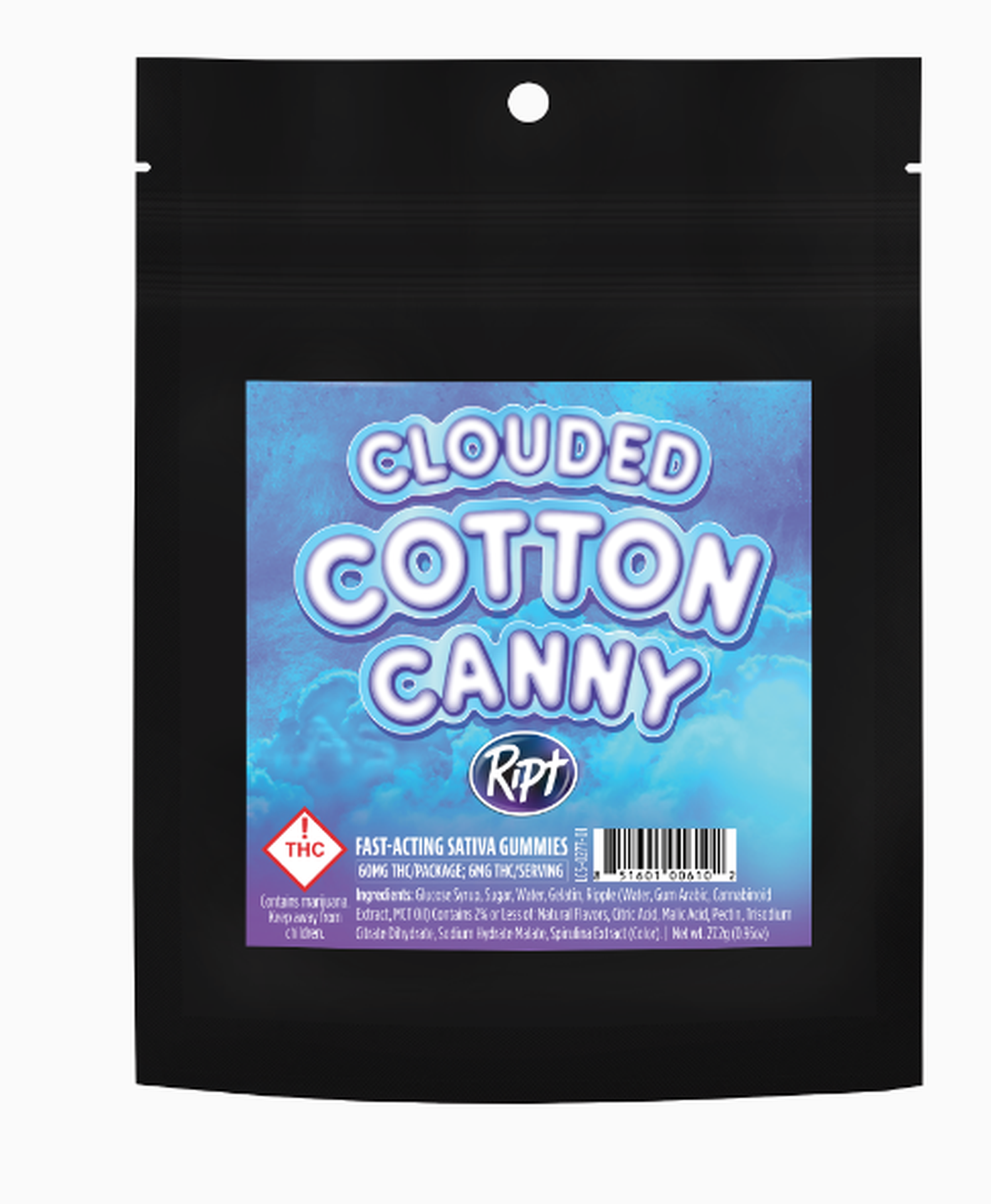 Ript Cotton Canny Gummies 60mg {Sativa}