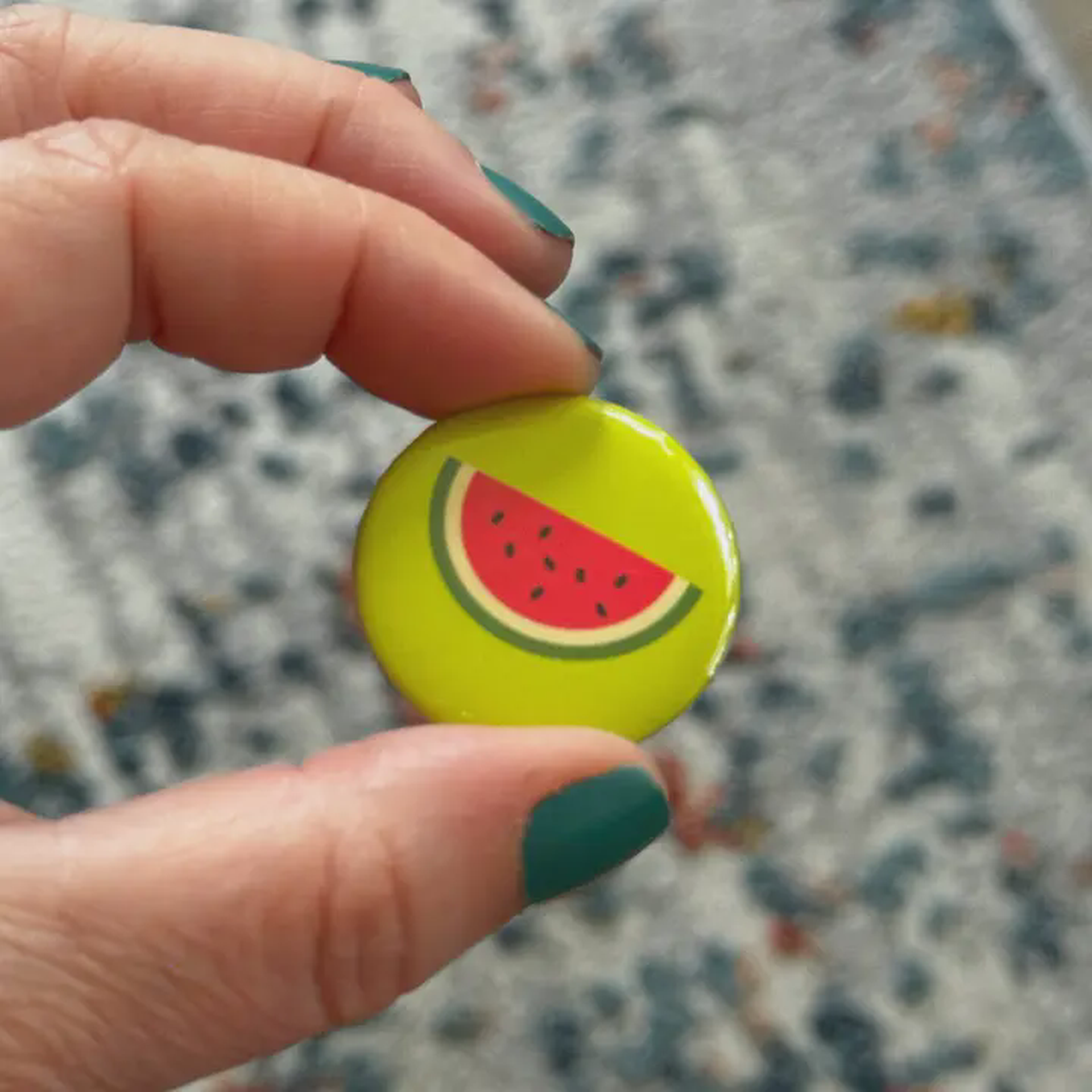 Watermelon Pin Button