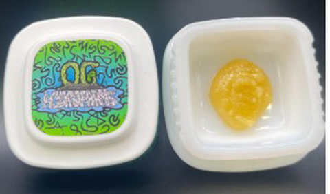 Green Fire OG - OG Hydrofarms - 1g Cured Badder - 1g