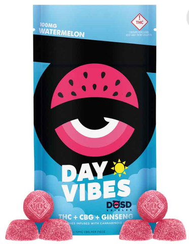 DŌSD Edibles - 100mg Day Vibes + CBG - Watermelon