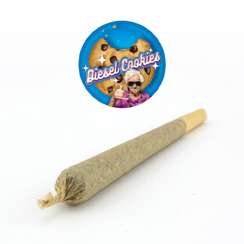 Diesel Cookies Preroll | Indica-Hybrid - | Preroll 1g