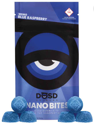 DŌSD Edibles - 100mg Nano Bites - Blue Raspberry